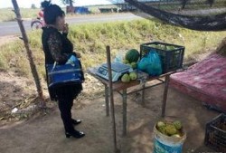 让老乡吃瓜,共享欢乐时光